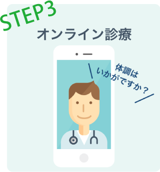 オンライン診療「クリニクス」STEP3:オンライン診療